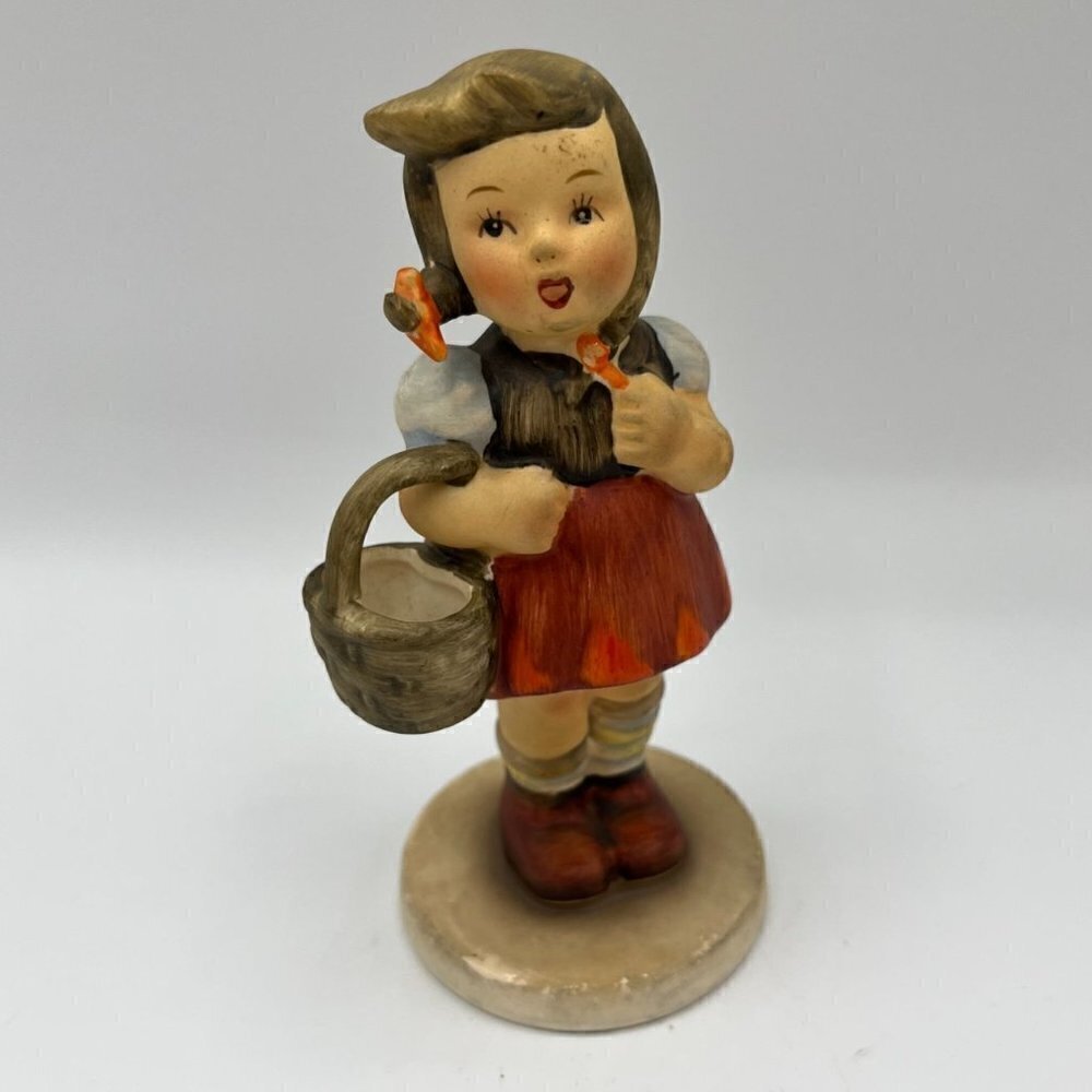 Shopping Girl Porcelain Figurine by Napco Marked SH1D VINTAGE Unique Rare